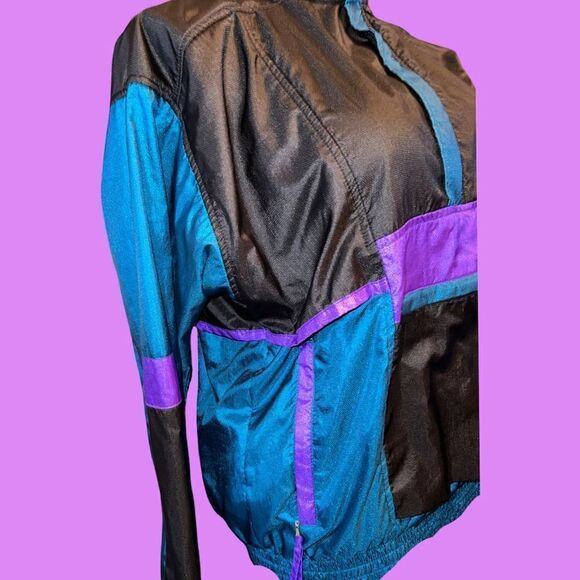 SALE ‼️‼️ Vintage 3/4 Zip Sunburster Performance Sports  Jacket Size Large - Picture 3 of 6